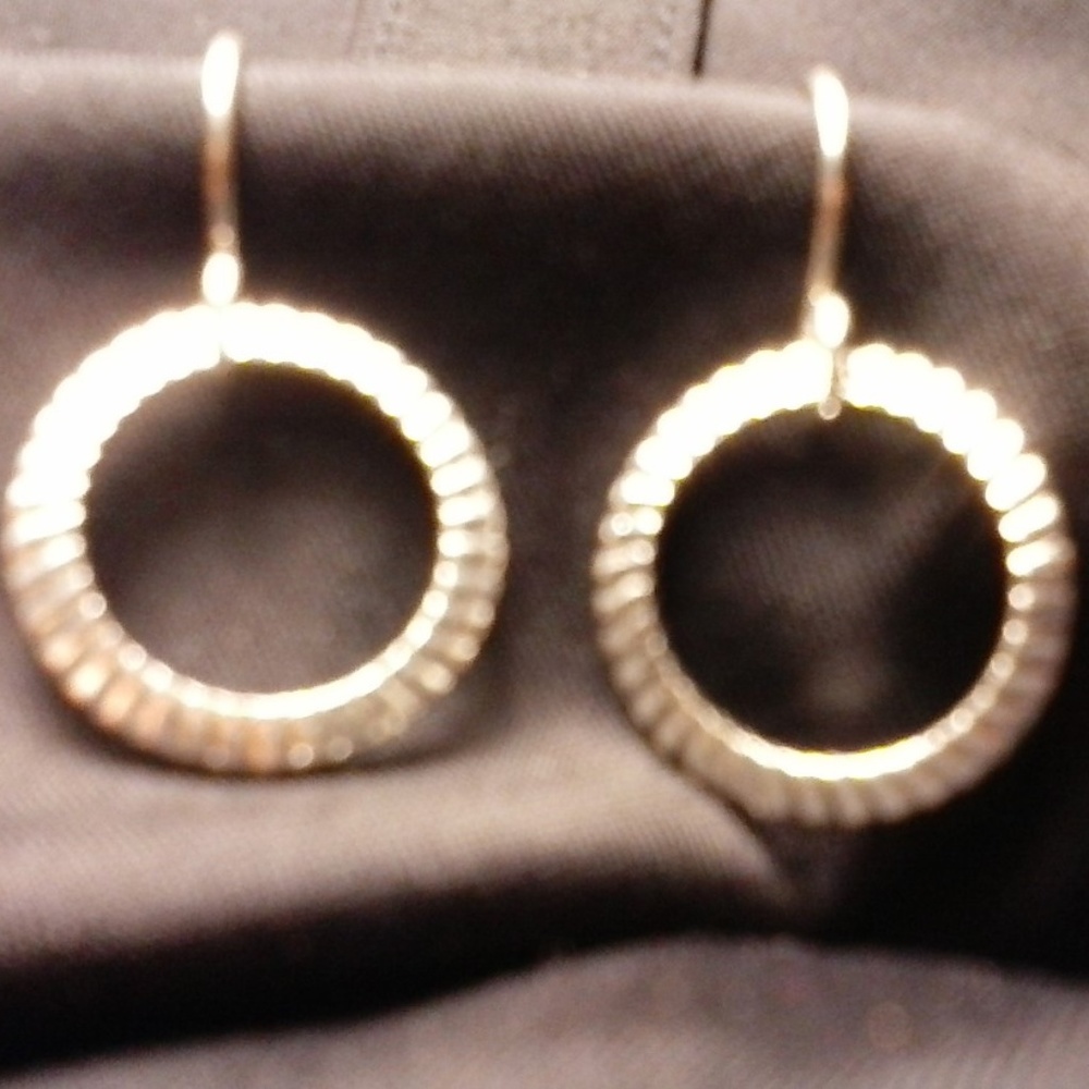 Small silver plated hoop earrings Sterling Silver